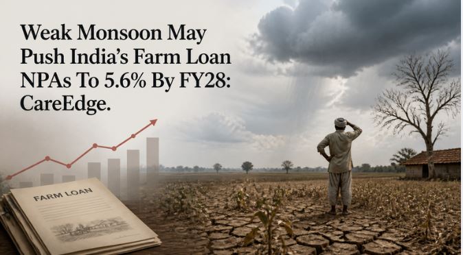 Weak Monsoon May Push India&rsquo;s Farm Loan NPAs To 5.6% By FY28: CareEdge